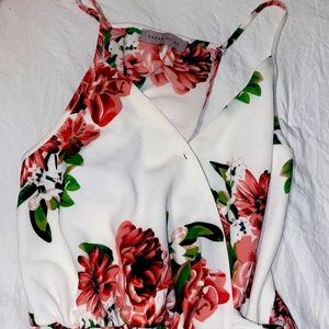 Long Floral Dress with Slit